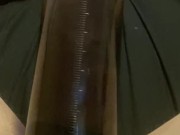 Nonstop penis pump for 10 minutes