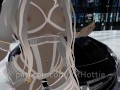 Fuck On Car Hood Blonde White Hair Lace Pussy Piercing Blowjob Mouth Gag Choker Ass POV Lap Dance