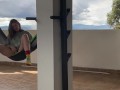 Gringa Orgasmo A Chorro en la hamaca
