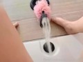 SFW bathtub climaxing