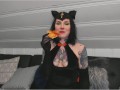 Miss Kitty Monkeybone Cosplay Eating Pizza and Vore Role Play PREVIEW! MESSAGE FOR FULL LINK!