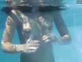 Jacqueline Hope cums inside swimming pool