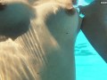 Jacqueline Hope cums inside swimming pool