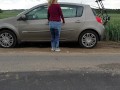 ⭐ Cute Blonde Pissing Her Jeans Twice Outdoors! Kinky Pee Girl !