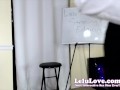 Sexy babe gets ready for vid on cam show & records it live w/ vibrator orgasm & cumshot - Lelu Love