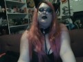 Chubby Goth Kitty Cat Girl Masturbates