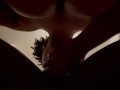 Ebony Milf with Huge Tits Sucking my Cock in the Bathroom
