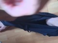 Thick fat cock playing - stud hanging balls - soft to hard erection big softies 