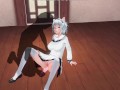 3D HENTAI Teacher fucks a schoolgirl with a vibrator in the ass