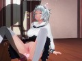 3D HENTAI Teacher fucks a schoolgirl with a vibrator in the ass