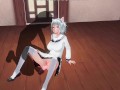 3D HENTAI Teacher fucks a schoolgirl with a vibrator in the ass