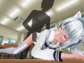 3D HENTAI Teacher fucks a schoolgirl in the ass