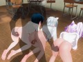 3D HENTAI group sex in the classroom