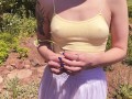 Hot brunette in sundress loves a massive cumshot doggystyle - FitCoupleLust - Full HD