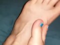 FOOT TEASE VIDEO FOR DADDY - HE SAID YOU MAY WATCH