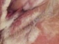 Foaming pussy bubbles