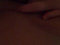 Squeezing my fat titties and fingering my pussy