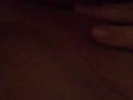 Squeezing my fat titties and fingering my pussy