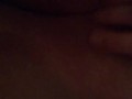 Squeezing my fat titties and fingering my pussy