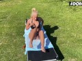 DOEGIRLS - EMILY BRIGHT BIG TITS MILF OUTDOOR POV BLOWJOB AND PUSSY FUCKING