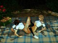 Sooo Cute Lesbian SchoolGirls Tribbing Lesson