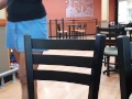 UPSKIRT NO PANTIES in a RESTAURANT