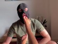 That's Right Slave, Lick My Beautiful Feet! Adeline Murphy Allows Slave To Cum On Her Feet