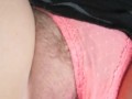 Solo girl plays with wand and messy pussy until climax