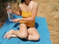 Hot like the Sun and wet like the rain (masturbating outdoors on a summer day)