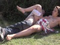 I Sat On Daddy's Face Whilst He Was Sunbathing And It Lead To INCREDIBLE OUTDOOR Sex