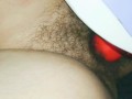 Playing with body massager with my wife