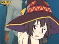 MEGUMIN Konosuba 2D Real Anime Big Japanese Ass Booty Cosplay Hentai Kono Subarashii Sekai porn sex