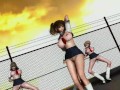 Submissive school girls in slut uniform dancing on the classroom roof MMD R18