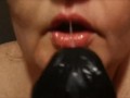 Deepthroat with big dildo nasty bitch OKC Cuttie No Sound