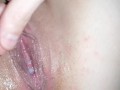 Hot double vaginal fun with dildo and husbands hard cock ends with creampie