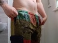 Pants, a six-pack, and a full bladder