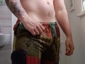 Pants, a six-pack, and a full bladder