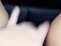 Masturbating in parking lot while sexting my step uncle on Snapchat - I squirt all over his car!
