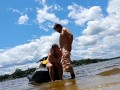A quick break for a quick public blowjob and fuck on the jet ski