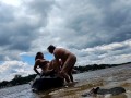 A quick break for a quick public blowjob and fuck on the jet ski