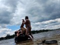 A quick break for a quick public blowjob and fuck on the jet ski