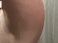 (armpit fetish) Showering sweaty armpits in women's gym locker room - GlimpseOfMe