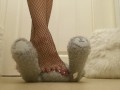 Poor Bear Being Trampled Under Those Sexy Feet