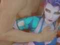 Overwatch - Widowmaker Threesome Anal Creampie Squirt 3d Hentai - by RashNemain