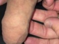 Twisting the shaft of my cock beyond 360 degrees and letting it go, observe in slow motion too