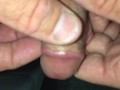 Twisting the shaft of my cock beyond 360 degrees and letting it go, observe in slow motion too