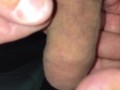 Twisting the shaft of my cock beyond 360 degrees and letting it go, observe in slow motion too