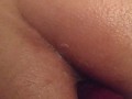 Giving my man CLOSE UP FIRST TIME PAINFUL ANAL with dildo and sucking with mouth creampie 😛