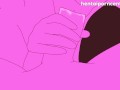 Sus woman sucks her stepson's cock and masturbates it