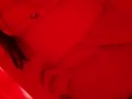 Girl caresses herself in the restroom of a nightclub